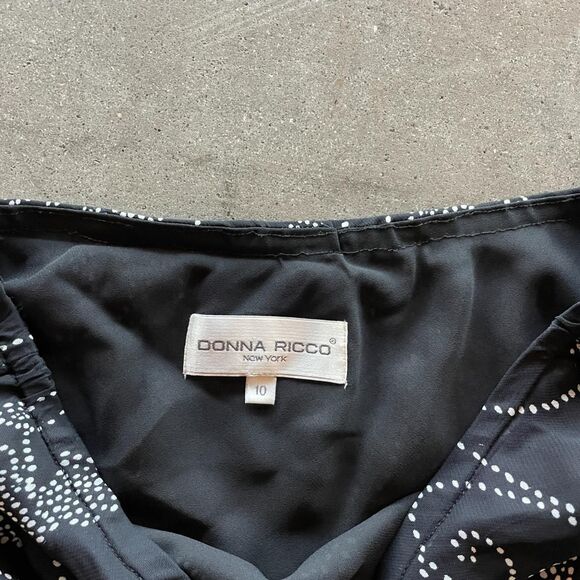 90s Grunge Black Maxi skirt Donna Riccio size 10 - Picture 3 of 3